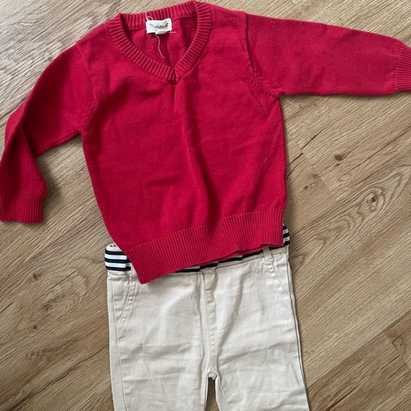 BeetleThreads 3 Piece Sweater, Button Up, Slack Set - Picture 9 of 11